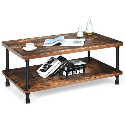 Rustic Farmhouse Industrial Coffee/AccentTable Table Living Room Furniture