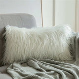 Luxury Series Super Plush Faux Fur Winter Warm Mongolian Throw Cushion