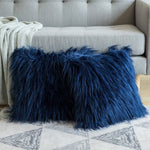 Soft Plush Fur Cushion Cover for Livingroom/Bedroom 18X18