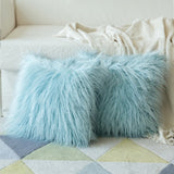 Soft Plush Fur Cushion Cover for Livingroom/Bedroom 18X18