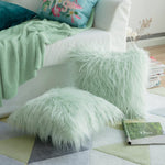 Soft Plush Fur Cushion Cover for Livingroom/Bedroom 18X18