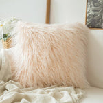 Soft Plush Fur Cushion Cover for Livingroom/Bedroom 18X18