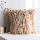 Soft Plush Fur Cushion Cover for Livingroom/Bedroom 18X18